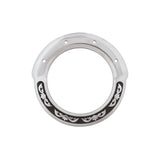 Jeremiah Watt Accented Floral Inskirt Rigging Ring, 3"