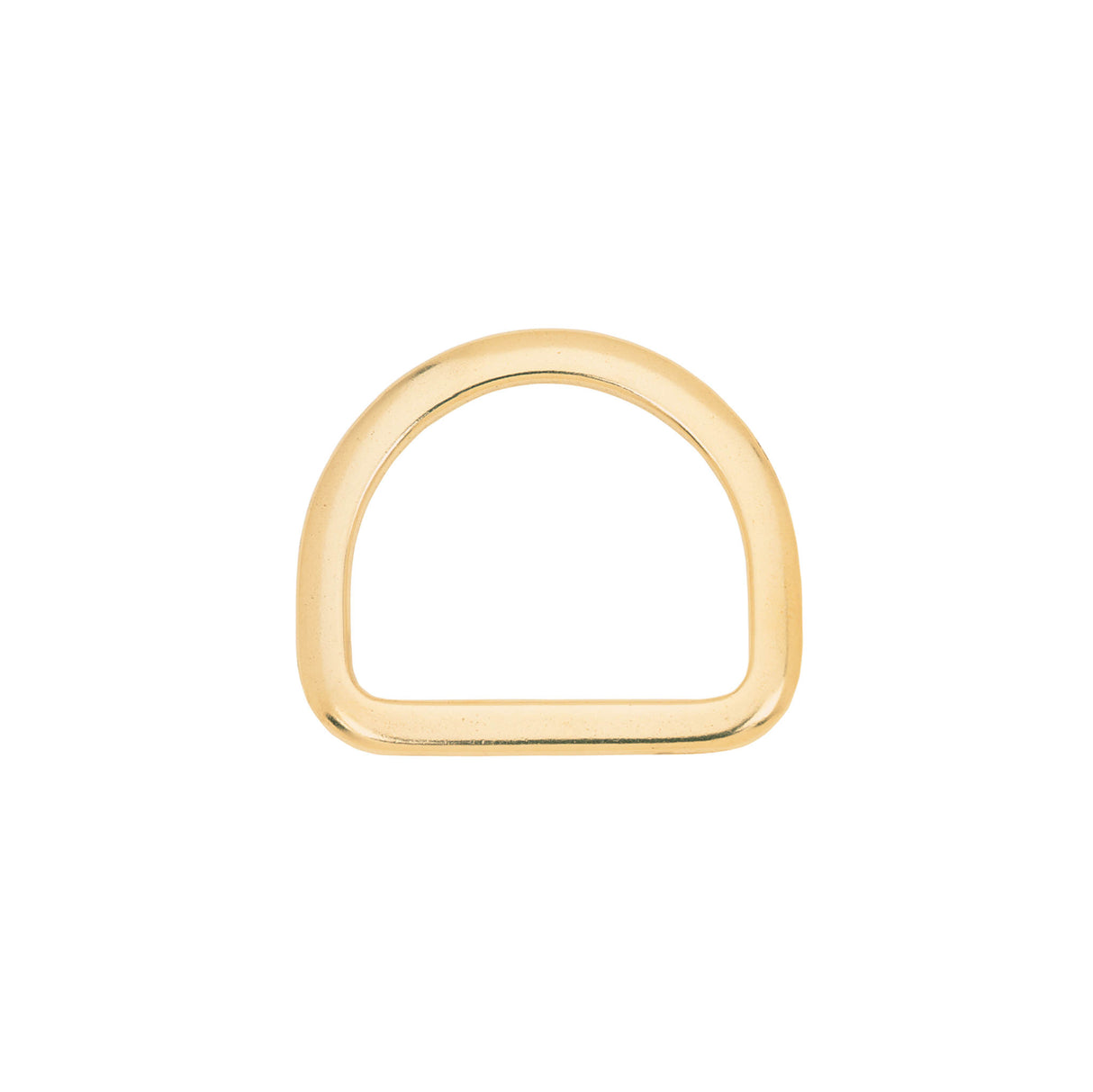 Saddle D-Ring Solid Brass, 3"