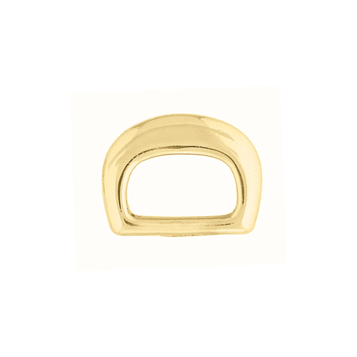 #1297 Sam Browne D-Ring Solid Brass, 7/8"