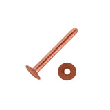 #10 Solid Copper Rivets with Burrs