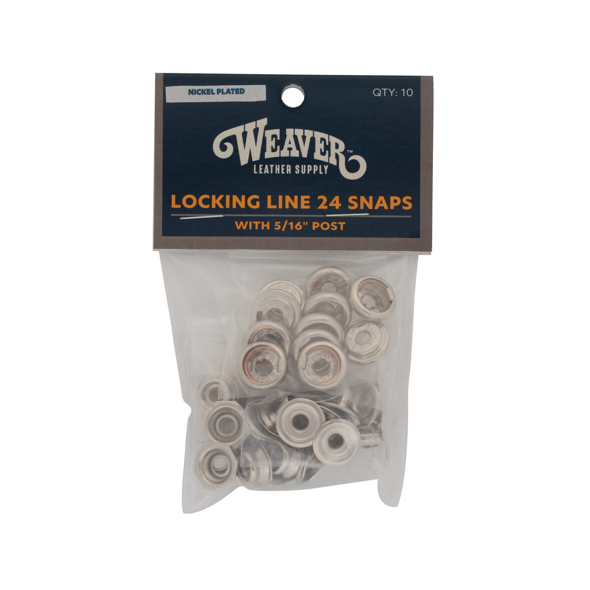 A bag of #2207 Locking Snaps