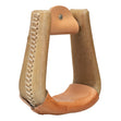 Natural Rawhide Covered Stirrups