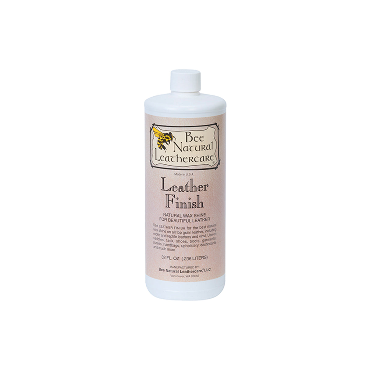 Bee Natural Leather Finish, Quart