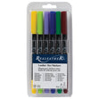 Dual Tip Leather Dye Markers, 6-Pack