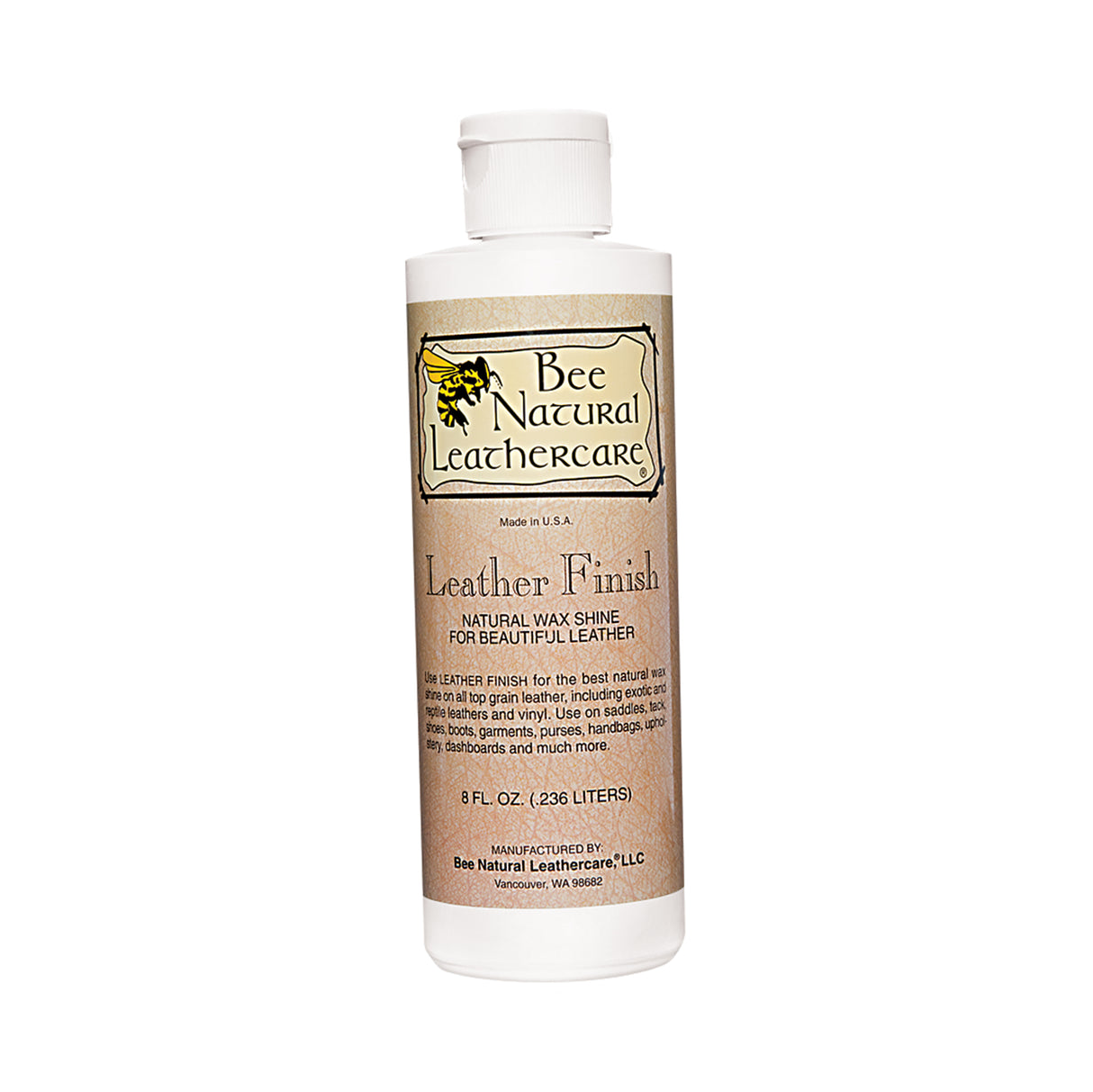 Bee Natural Leather Finish, 8 oz.