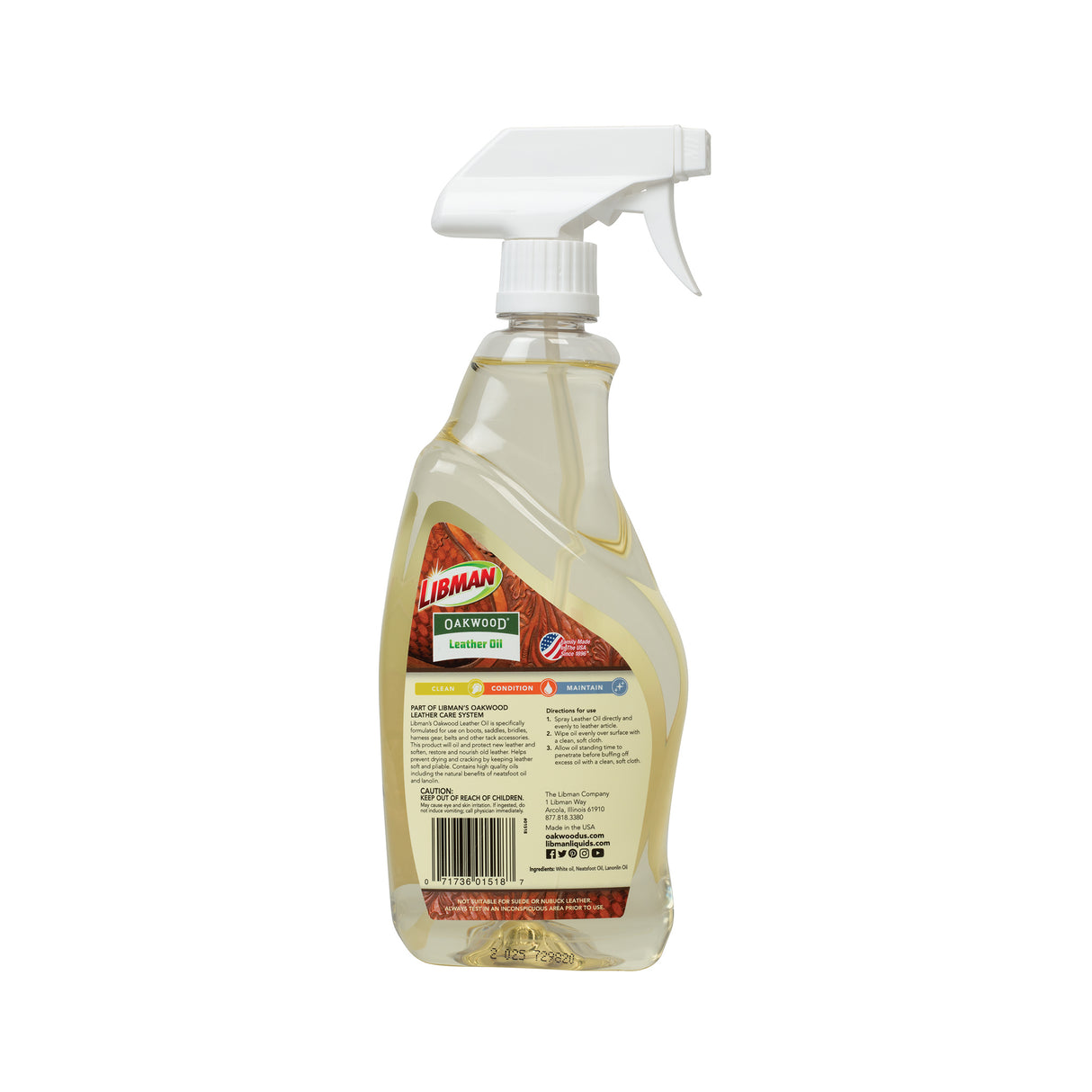 Oakwood Leather Oil Spray, 23 oz.