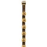 115 Arctic Sleigh Bell Strap, Brass Plated Bells, 1" W x 83" L