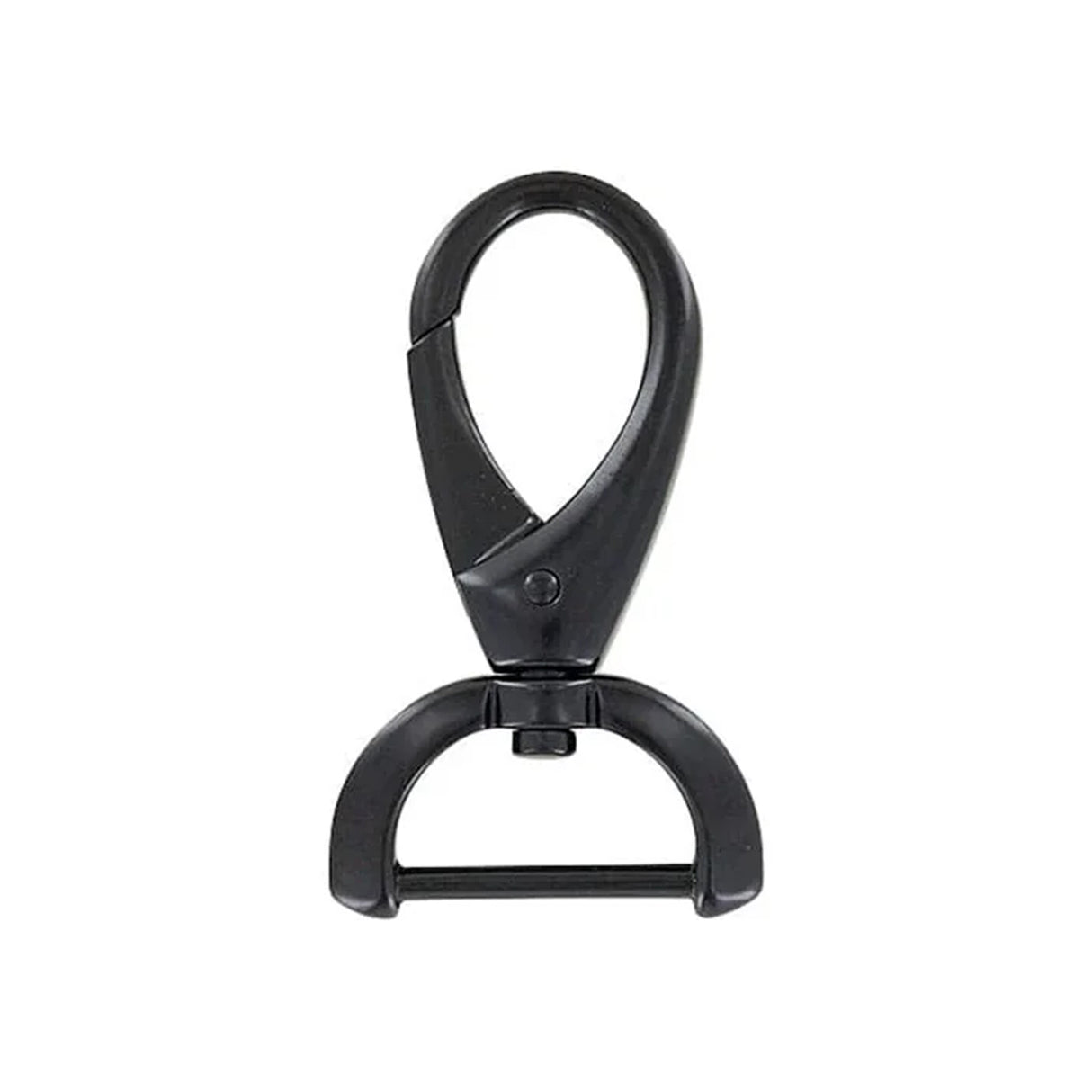 1" Matte Black, Lever Swivel Snap Hook, Zinc Alloy, #P-3059-BLK