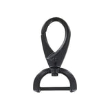 1" Matte Black, Lever Swivel Snap Hook, Zinc Alloy, #P-3059-BLK