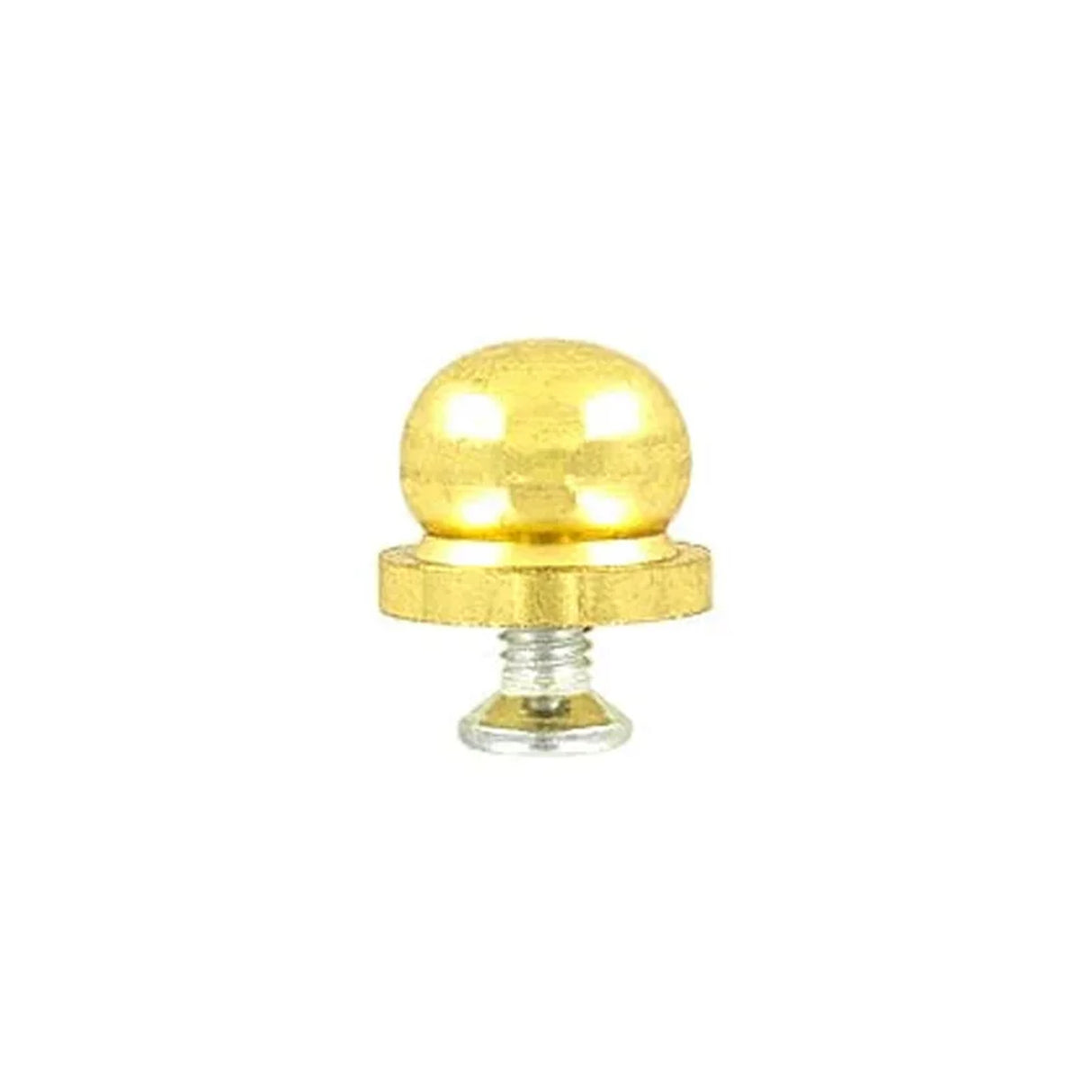 1/2" Brass, Ball on Base Handbag Bottom Stud, Solid Brass-PK5, #P-2004