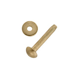 1334 #9 Solid Brass Round Head Rivets with Burrs, 1"