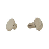 7mm Nickel, Double Cap Jiffy Rivets, Solid Brass-100ct, #NB307D-SBN