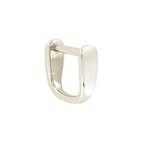 5/8" Shiny Nickel, Solid D Ring, Zinc Alloy-PK5, #P-2639-NIC