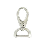 1" Shiny Nickel, Lever Swivel Snap Hook, Zinc Alloy, #P-3059-NIC