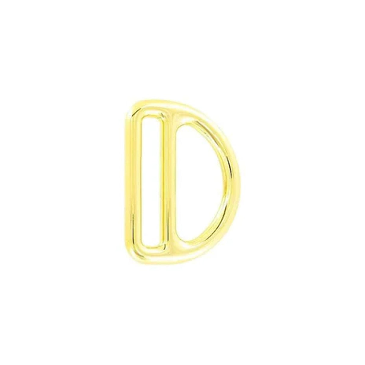 1 1/2" Gold,  Double D-Ring, Steel, #C-1893-GOLD