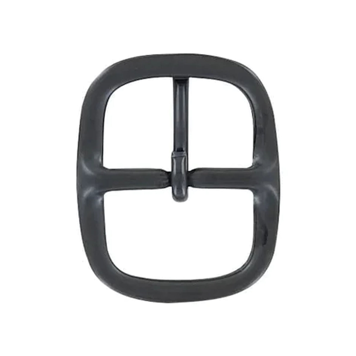 1 1/4" Black, Center Bar Buckle, Solid Brass, #C-1341-BLK