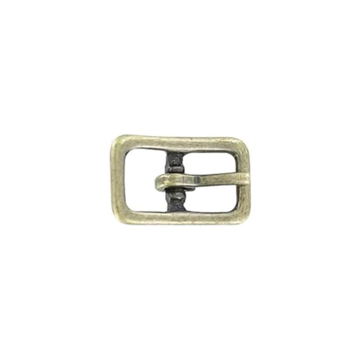 1/2" Antique Brass, Center Bar Buckle, Solid Brass, #C-1401-ANTB