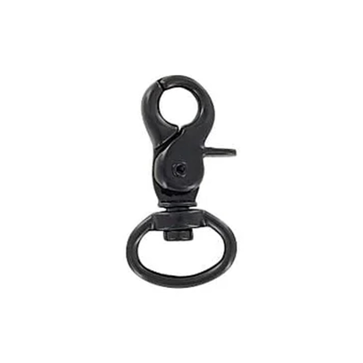 1/2" Matte Black, Trigger  Swivel Snap Hook, Zinc Alloy-PK5, #P-2827-BLK