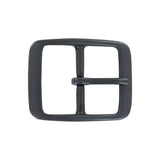 1 3/4" Black, Center Bar Buckle, Solid Brass, #C-2130-BLK