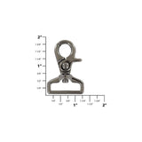 1" Shiny Gunmetal, Trigger Swivel Snap Hook, Zinc Alloy-PK4, #P-2946-GUNM