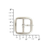 1" Nickel, Center Bar Buckle, Steel, #C-1517-NIC