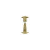 18mm Brass, Double Cap Jiffy Rivets, Solid Brass-25ct, #618D-SB