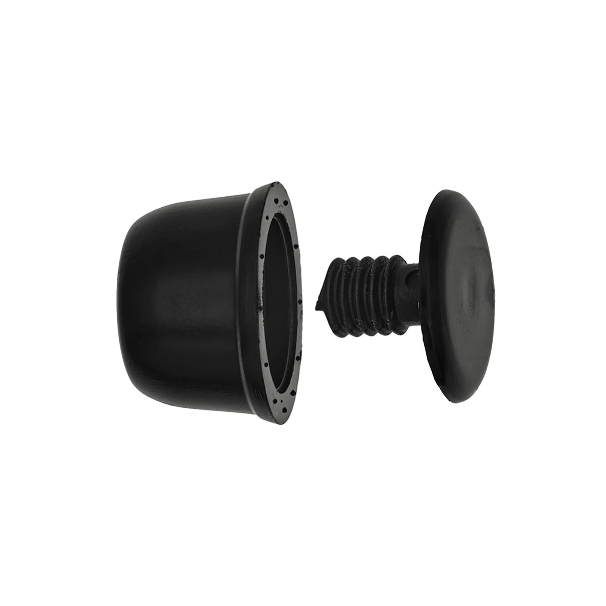 3/4" Black, Bottom Stud, Plastic, #L-3370