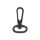 3/4" Matte Black, Lever Swivel Snap Hook, Zinc Alloy-PK4, #P-2241-BLK