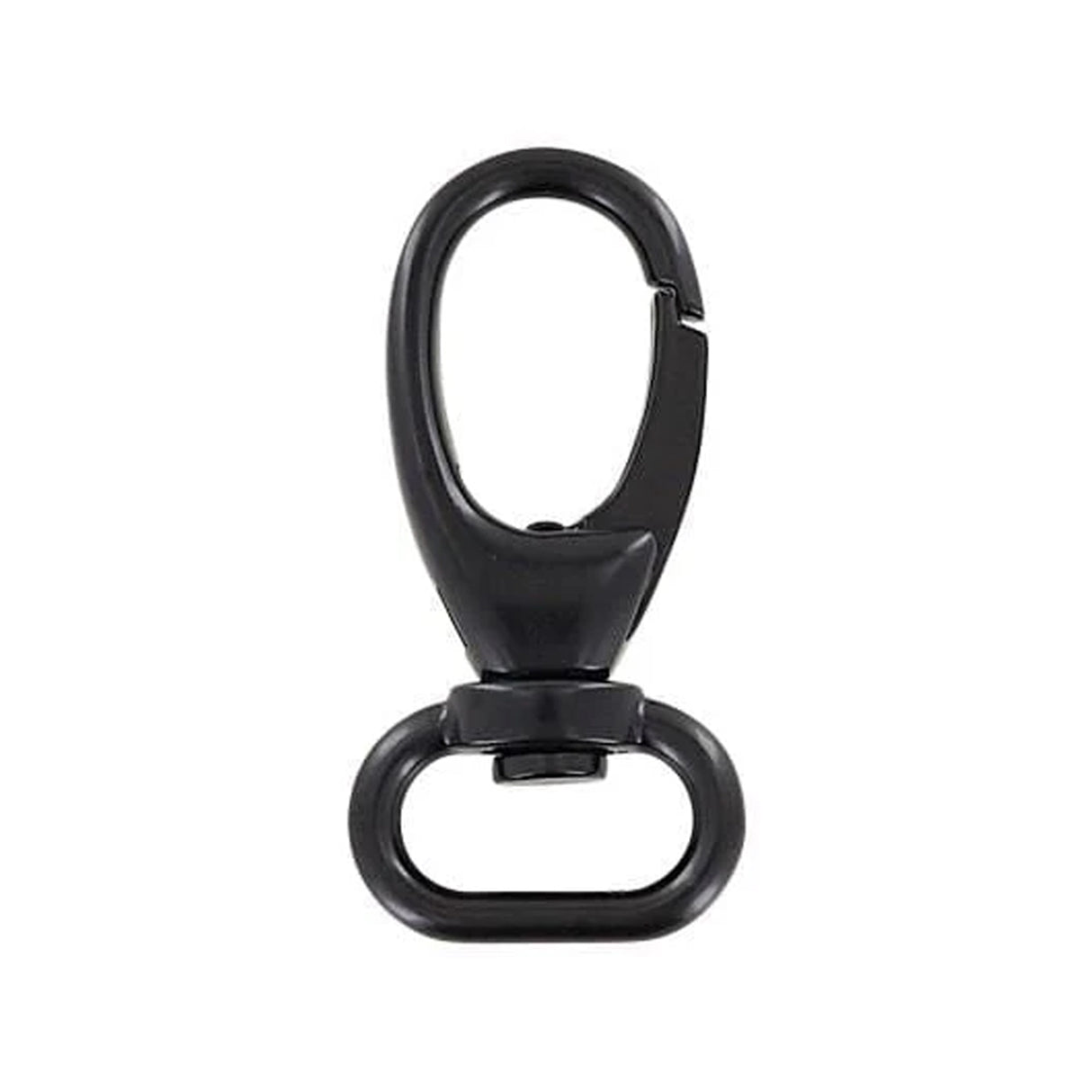 3/4" Matte Black, Lever Swivel Snap Hook, Zinc Alloy, #P-2275-BLK