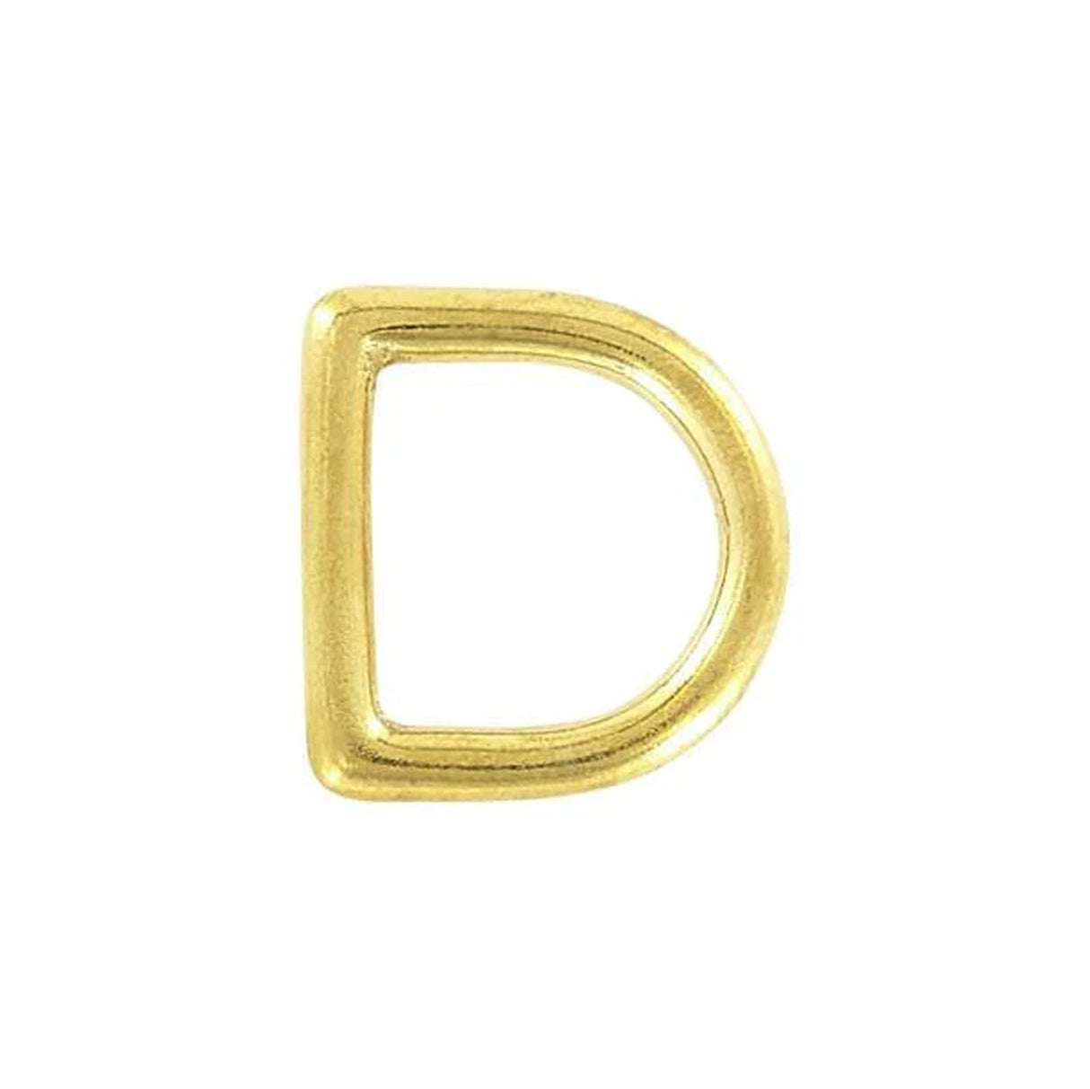 5/8" Brass, Cast D-Ring, Solid Brass, #P-1336-SB