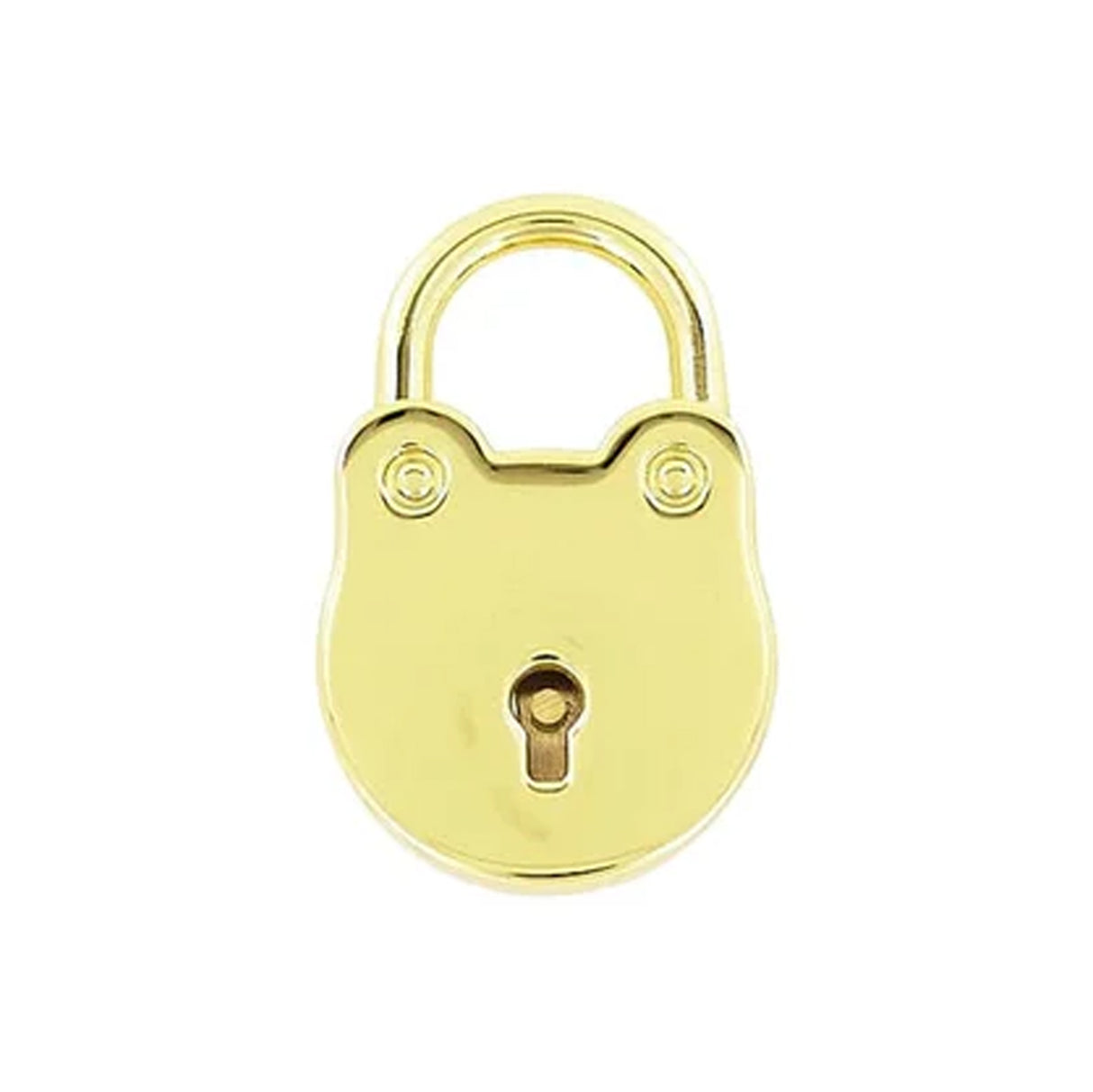 5/8" Shiny Gold, Padlock, Zinc Alloy, #L-3311-GOLD