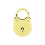 5/8" Shiny Gold, Padlock, Zinc Alloy, #L-3311-GOLD