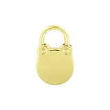 5/8" Shiny Gold, Padlock, Zinc Alloy, #L-3311-GOLD