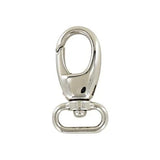 5/8" Shiny Nickel, Lever Swivel Snap Hook, Zinc Alloy, #P-2802-NIC