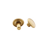 7mm Brass, Double Cap Jiffy Rivet, Solid Brass- 100ct, #NB407D-SB