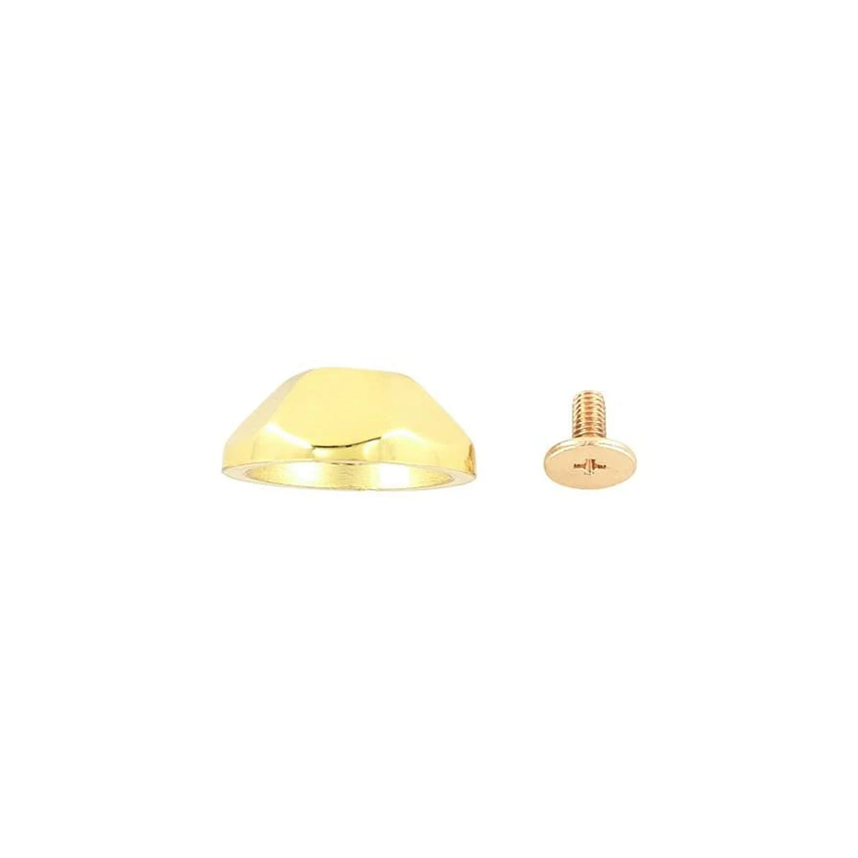 20mm Gold, Hexigon Stud With Screw, Zinc Alloy, #P-2817-GOLD