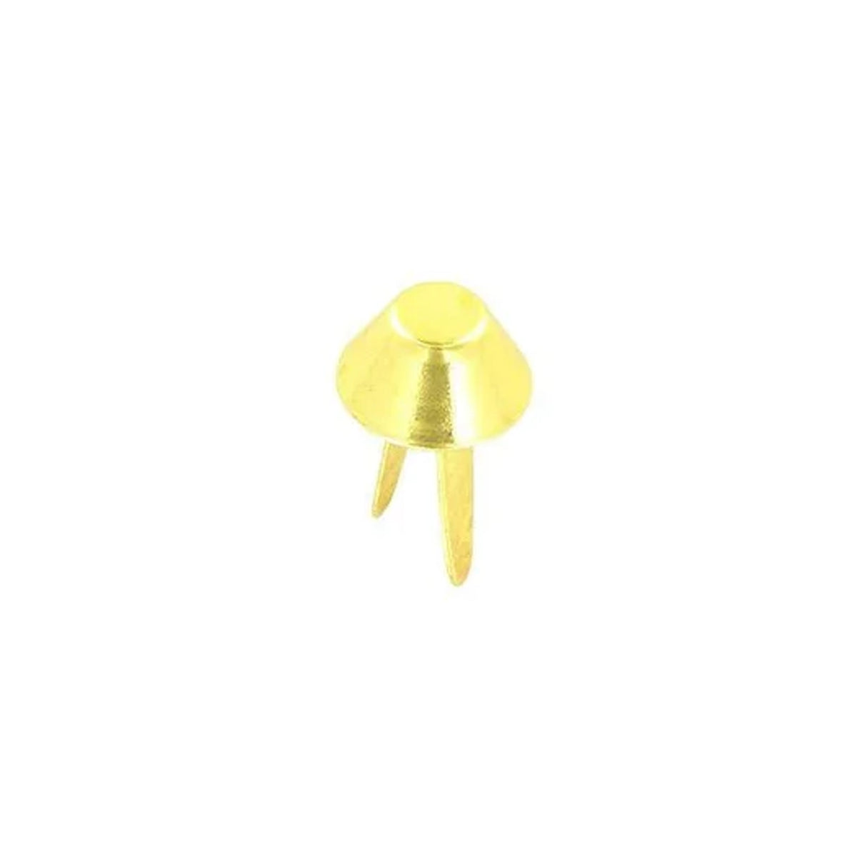 5/8" Brass, Cone Handbag Bottom Stud Prong, Zinc Alloy-PK10, #P-1503-BP