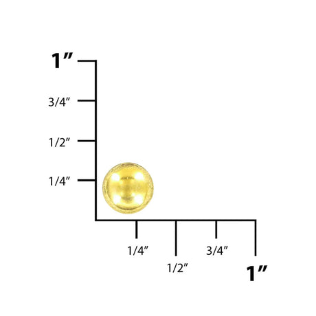 9mm Gold, Push Button, Steel - PK10, #A-55BU-1-BP