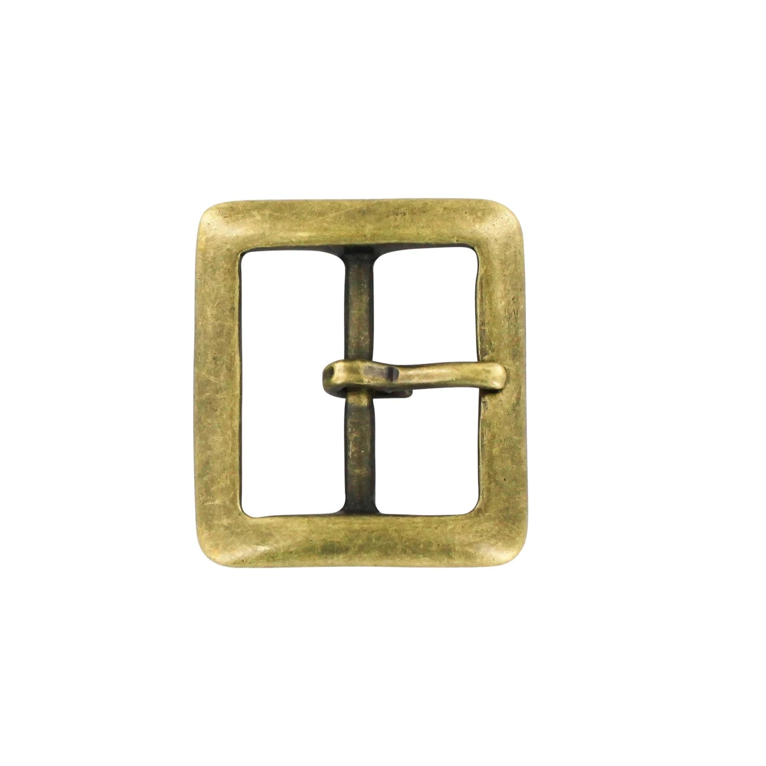 Antique brass tone & art factory glass buckle