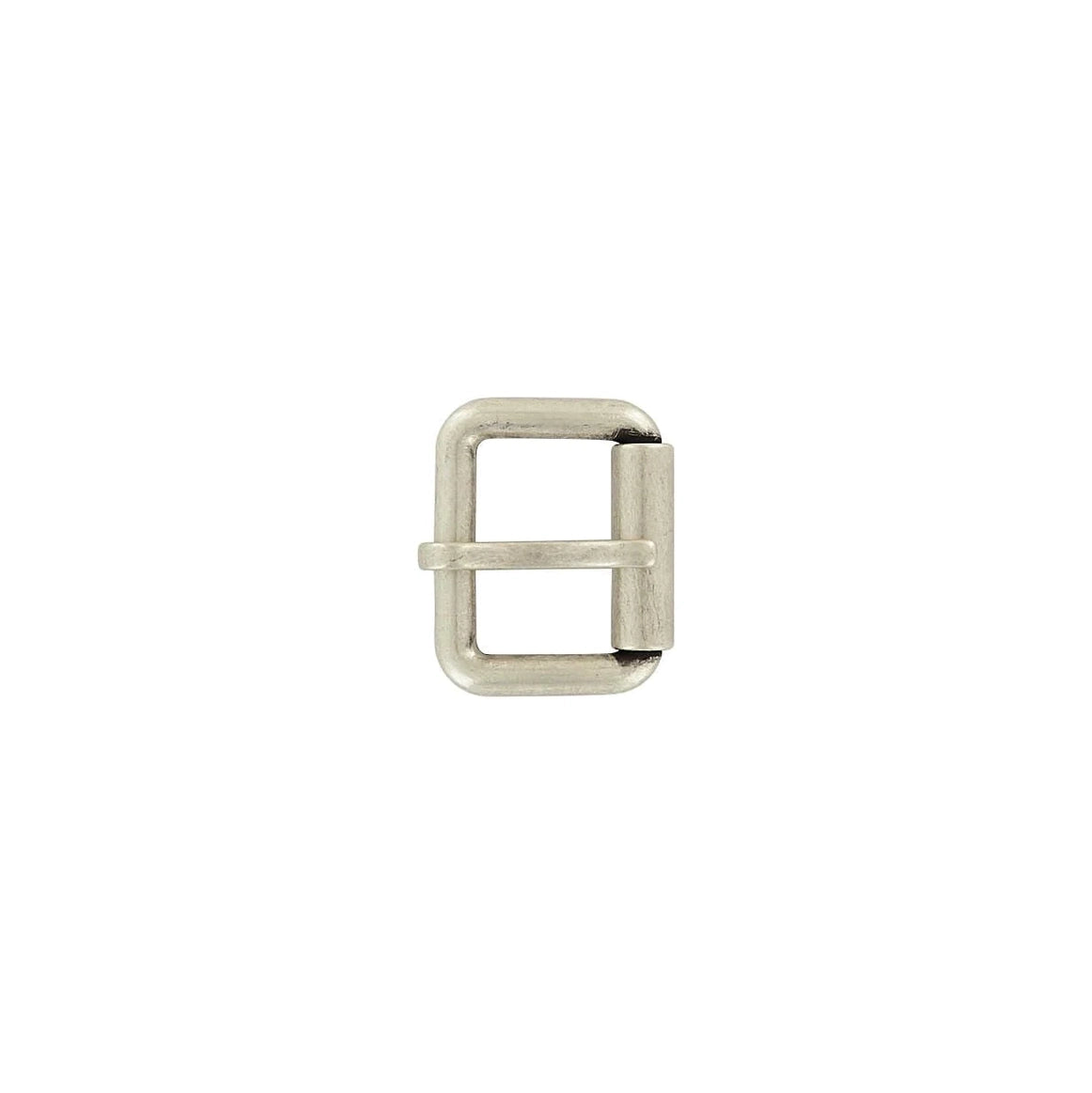 1 1/2" Brushed Nickel, Heel Bar Roller Buckle, Zinc Alloy, #C-1879