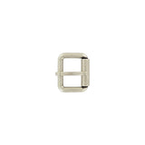 1 1/2" Brushed Nickel, Heel Bar Roller Buckle, Zinc Alloy, #C-1879