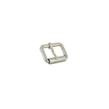 1 1/2" Brushed Nickel, Heel Bar Roller Buckle, Zinc Alloy, #C-1879