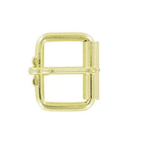 1 1/4" Brass, Heel Bar Roller Buckle, Steel, #C-1055-1-1-4-BP