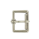 1 1/4" Nickel, Heel Bar Roller Buckle, Zinc Alloy, #C-1355-1-1-4-NP