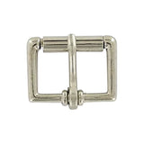 1 1/4" Nickel, Heel Bar Roller Buckle, Zinc Alloy, #C-1355-1-1-4-NP