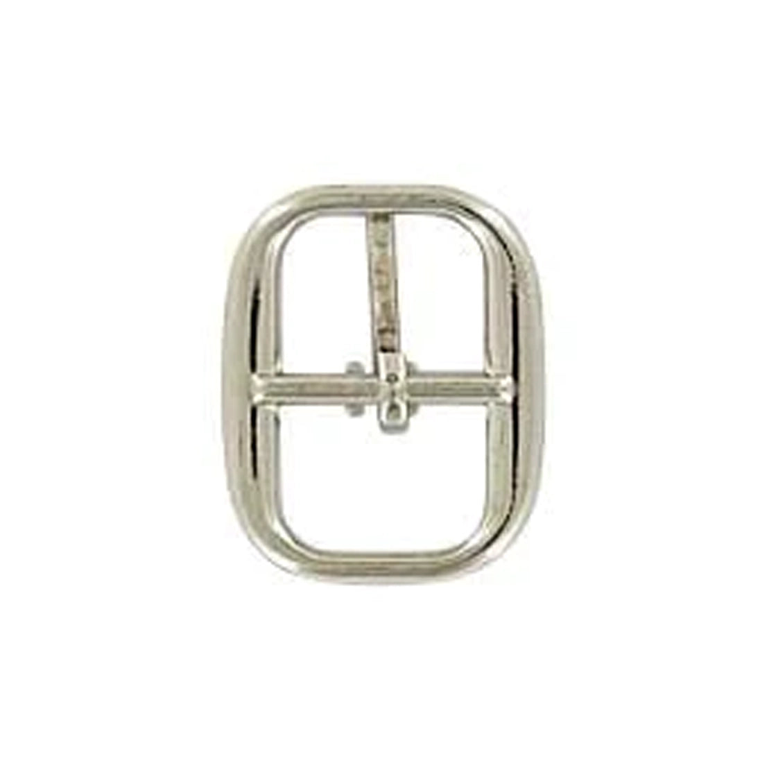 1/2" Shiny Nickel, Center Bar Buckle, Zinc Alloy, #C-1512-NP