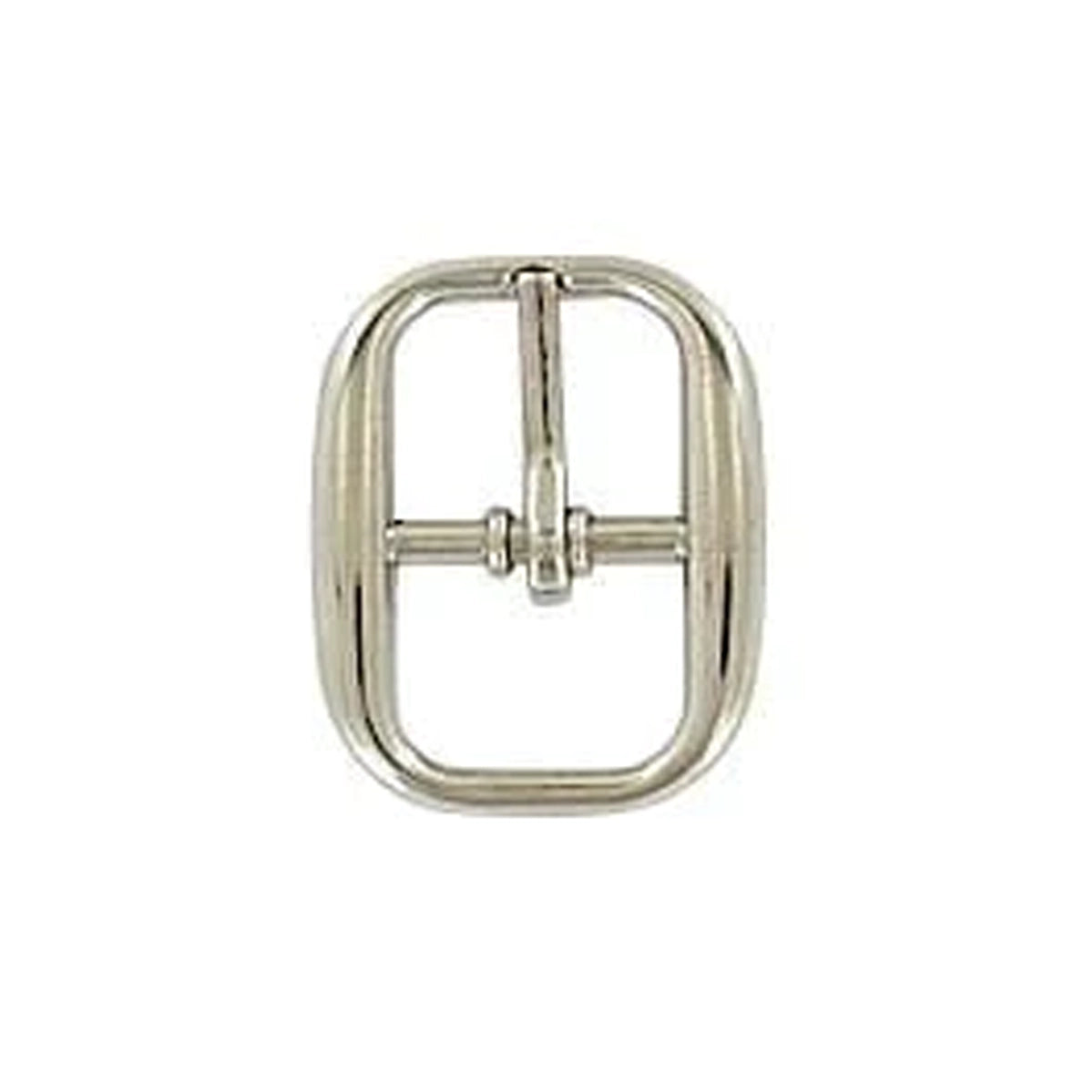 1/2" Shiny Nickel, Center Bar Buckle, Zinc Alloy, #C-1512-NP