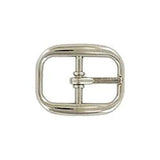 1/2" Shiny Nickel, Center Bar Buckle, Zinc Alloy, #C-1512-NP