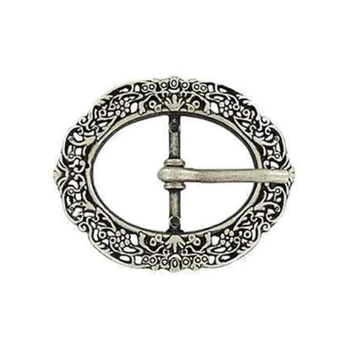 3/4" Antique Nickel, Artisan Center Bar Buckle, Zinc Alloy, #C-1810-ANTN