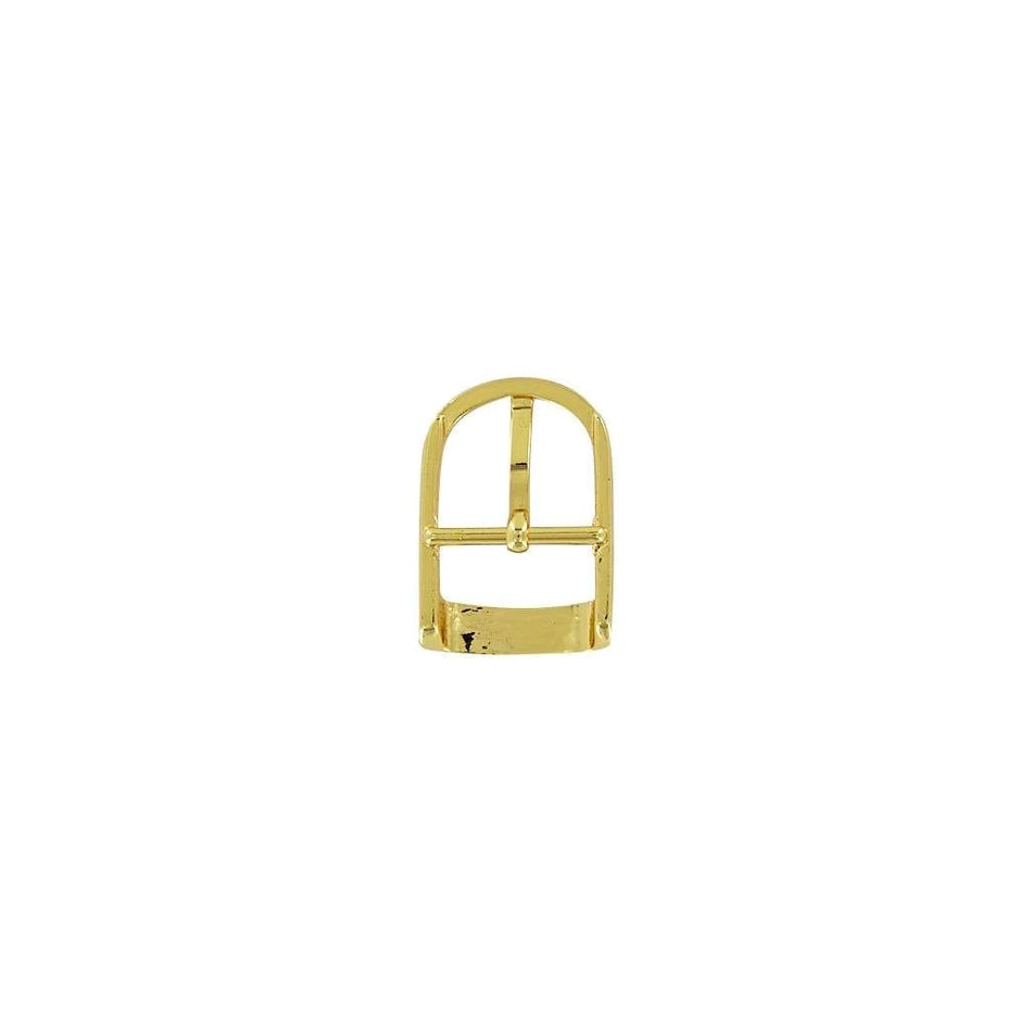 3/4" Shiny Gold, D Shaped Center Bar Buckle, Zinc Alloy, #C-2047-GOLD